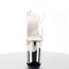 Pleaser - FLAMINGO808 Ankle strap sandal, Pole dance shoes - Pole dance shoes - Silver coloured/Transparent Product image